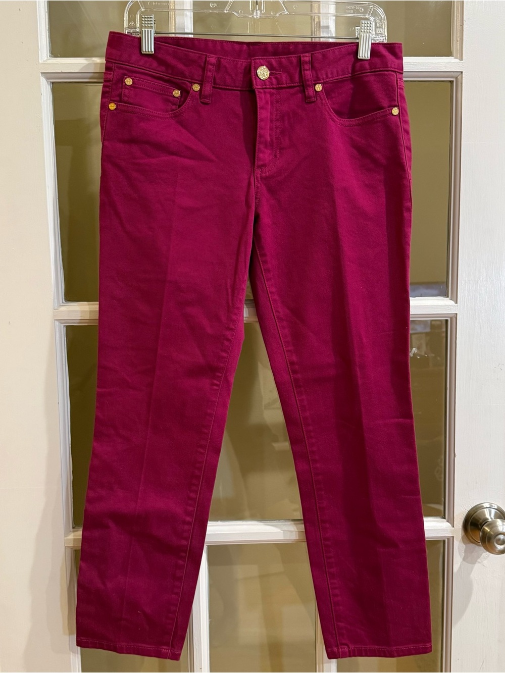 Tory Burch Alexa Cropped Skinny Jeans